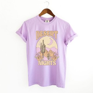 Simply Sage Market Women's Desert Nights Grunge Short Sleeve Garment Dyed Tee - 1 of 2