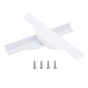 Unique Bargains Finger Edge Cabinet Pulls 160mm Hole Diameter White 10 Pcs - 1 of 4