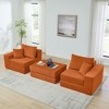 Okak Modern Modular Sectional Futon Sofa for Living Room Bedroom,Deep Seat Sleeper Couch with Comfy Backrest & Removable Ottoman - 4 of 4