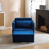 NicBex 3-in-1 Convertible Chair/Floor Bed - Sofa to Sleeper with Charging Tray Table, Fabric Upholstery - 4 of 4