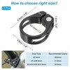Unique Bargains Aluminum Alloy Quick-Release Mountain Road Bike Seat Post Clamp Black 2 Pcs - 2 of 4