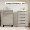 5 Dresser for Bedroom, 51" Tall Dresser, Freestanding Vertical Drawer Cabinet - 4 of 4