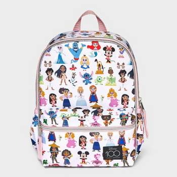 Girls' Disney 100 Multi-Character Mini 11" Backpack - Light Pink