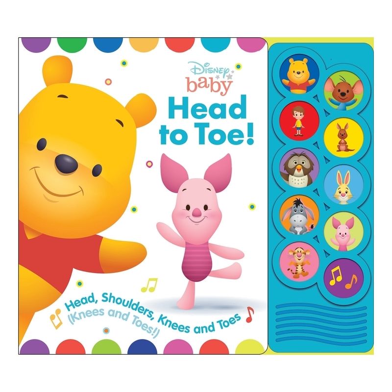 Disney Baby Winnie the Pooh - Head to Toe! Listen and Learn 10-Button Sound Board Book, 1 of 5