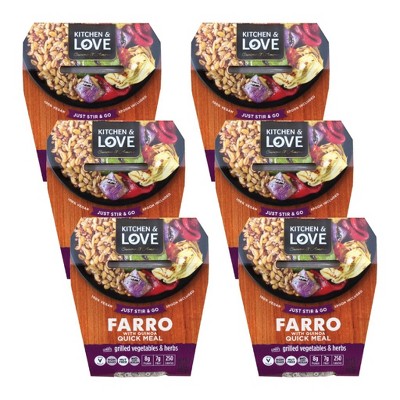Cucina & Amore Kitchen and Love Farro With Quinoa Grilled Vegetables and Herbs - Case of 6/7.9 oz