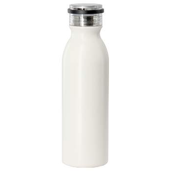 Gibson Home Marina 20oz Stainless Steel Thermal Bottle with Acrylic Lid in Cream