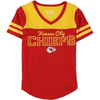 Touch by G-III Womens Kansas City Chiefs Embellished T-Shirt, Red, Small