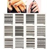 Wrapables Black Lace Nail Stickers Nail Art Lace Nail Decals, Random Mix (set of 30) - 2 of 4