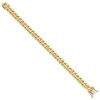 Black Bow Jewelry Men's 8.5mm 14K Yellow Gold Solid Classic Curb Chain Bracelet, 8 Inch - 2 of 3