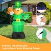 Costway 8ft St Patrick's Day Inflatable Leprechaun Irish Day Blow up Lighted Giant Doll - 4 of 4