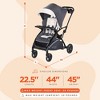 Baby Trend Sit N' Stand 5-in-1 Collapsible Shopper Stroller with Canopy, Visor, Extendable Storage Basket, Phone Tray, and 2 Cup Holders - 2 of 4