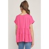 Women's Short Sleeve Tiered Tunic - entro - 4 of 4