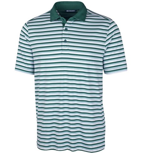 Cutter & Buck Mens Forge Polo Multi Stripe Shirt - Seaweed - S : Target
