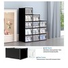12 Pcs Stackable Storage Boxes, Organizers and Drawers for Shoes Sneaker Container Transparent - 3 of 4