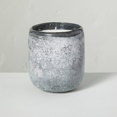 9oz Smoked Woods Textured Glass Seasonal Candle - Hearth & Hand™ with Magnolia