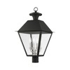 Livex Lighting Mansfield 4 - Light Post Light in  Black - 2 of 3