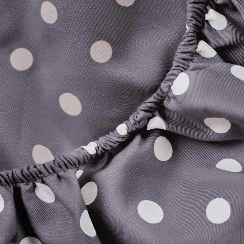 Polka Dot 600 Thread Count Cotton Blend Deep Pocket Bed Sheet Set by Blue Nile Mills, 4 of 8