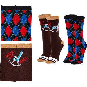 Zodaca Grandpa Crew Socks for Men, Fun Sock Gift Set (One Size, 2 Pairs) - 1 of 4