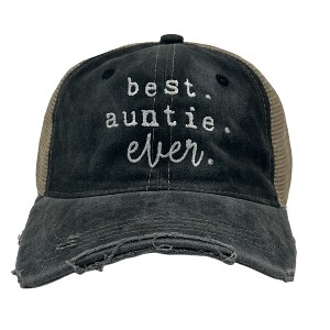 Best Auntie Ever Hat Funny Gift Cap For Aunts - Crazy Dog - 1 of 4