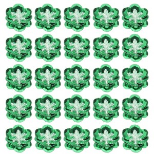 Unique Bargains Iron On Durable DIY Clothing Sequin Bead Flowers Patches 50 Pcs - 1 of 4