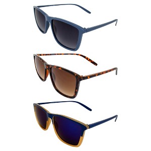 3 Pairs of AlterImage Bask Glasses with Smoke, Brown, Blue Mirror Lenses - 1 of 4