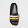 Pride Adult Slide Sandals - Black - image 3 of 3
