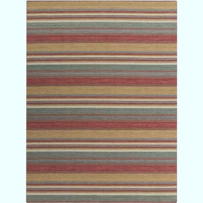 Mark & Day Citronelle 8'x11' Rectangle Woven Indoor Area Rugs Teal: Modern Handwoven Wool, Stain-Resistant, Pet Friendly
