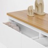 Okak Fluted Storage Cabinet Dresser with LED,Wood Clothes Organizer,Double Chest of 6 Drawers for Bedroom/Hallway/Living Room,Easy Assembly - 3 of 4