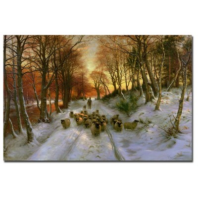Trademark Fine Art -Joseph Faruqharson 'Glowing Tints of Evening Hours' Canvas