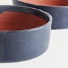 Plum & Post Studio Decorative Low Bowls, Set of 2 - Navy, Handcrafted - 2 of 4