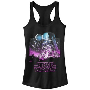 Juniors Womens Star Wars Epic Artwork Racerback Tank Top - 1 of 4