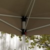 Gulches 13' x 13' Pop Up Canopy Tent, Instant Sun Shelter for Outdoor Parties, Height Adjustable with Wheeled Carry Bag for Garden & Patio (Beige) - 4 of 4