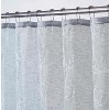 Dainty Home Stella 3D Floral Chenille Embroidered Linen Textured Shower Curtain - 2 of 4