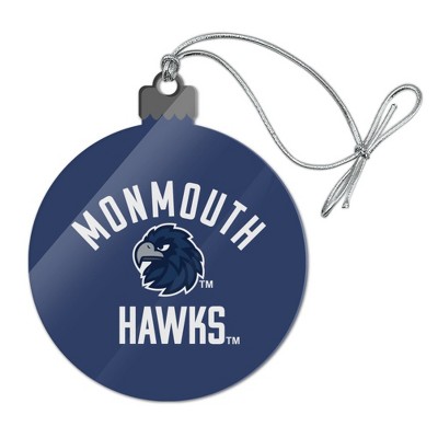 Monmouth University Official Hawks Acrylic Christmas Tree Holiday Ornament