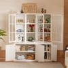Sapphtopaz Bookcase with Storage, Farmhouse Display Cabinets with Storage, Bookshelf for Livingroom, Office - 2 of 4