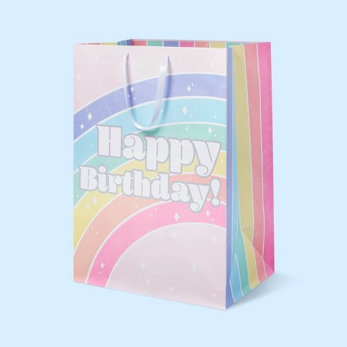 Colossal 'happy Birthday' Rainbow Gift Bag - Spritz™ : Target