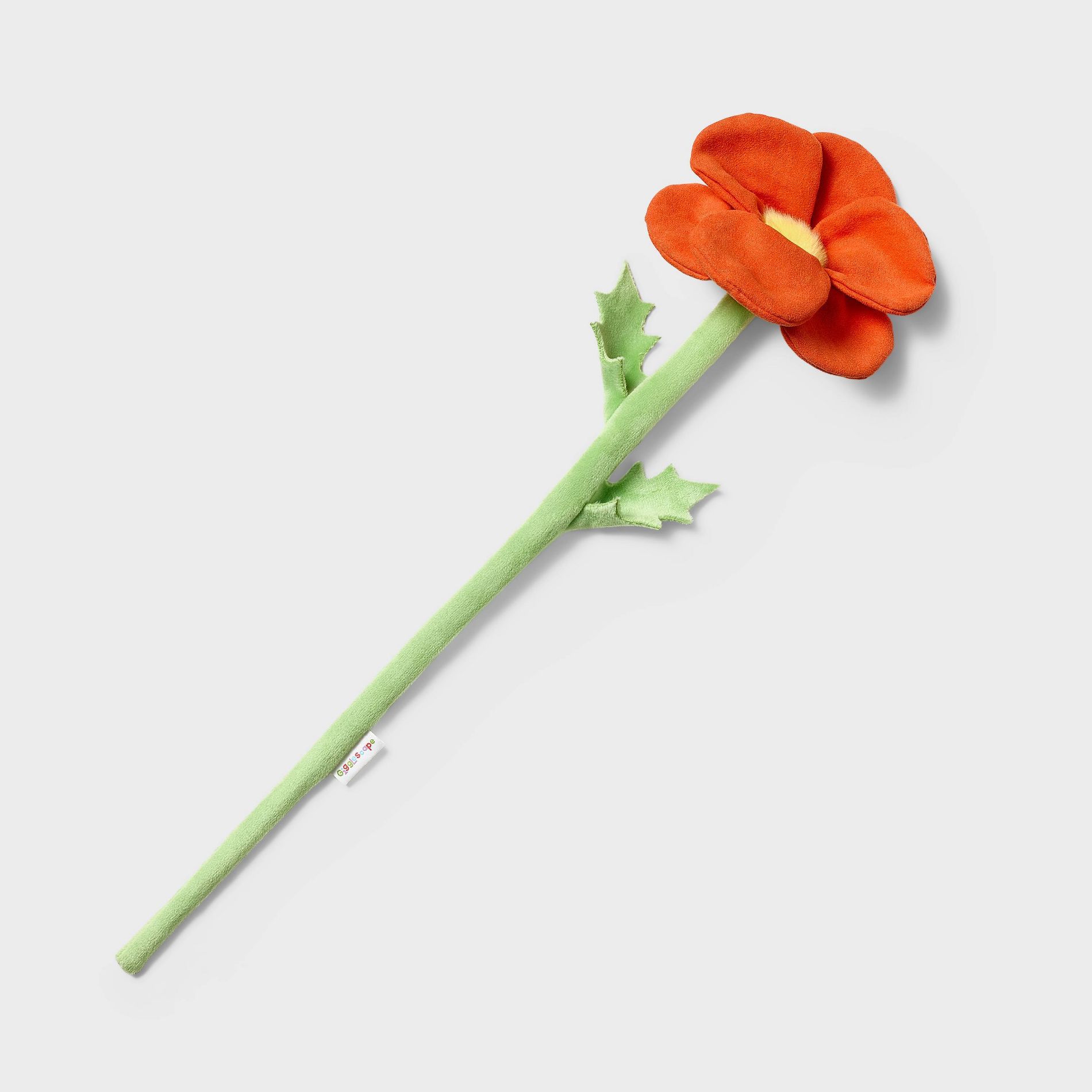 18.5'' Poppy Orange Plush Stem - Gigglescape™
