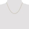 Black Bow Jewelry 0.9mm 14k Yellow Gold Solid Diamond Cut Cable Chain Necklace - 3 of 4