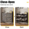 Large Shoe Storage Cabinet with 4 Flip Drawers - 3 of 4