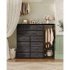 Wardrobe Closet Clothes Rack with 16 Fabric Drawers - Portable Wardrobe with 2 Shelves & Hanging Rod, Heavy Duty Garment Rack, Storage Organizer - 2 of 4