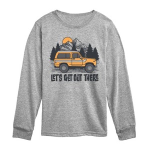 Boys' - Instant Message - Let's Get Out There Long Sleeve Graphic T-Shirt - 1 of 4
