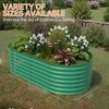 4x2x2ft & 6x3x2ft Galvanized Steel Raised Garden Bed, Heavy-Duty Oval Planter Box, Corrosion-Resistant Outdoor Gardening Kit - 2 of 4