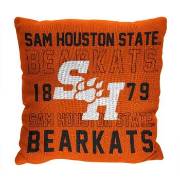 NCAA Sam Houston State Bearkats Stacked Woven Pillow