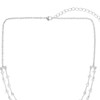 Sterling silver plated cubic zirconia "Y" necklace - 2 of 3