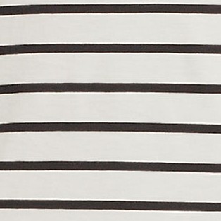 ivory/black breton stripe