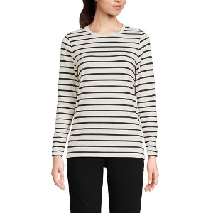 Lands' End Women's Relaxed Supima Cotton T-Shirt - 1 of 4
