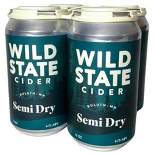 Wild State Semi Dry Hard Cider - 4pk/12 fl oz Cans