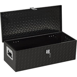 Heavy Duty Aluminum Tool Box Pick Up Truck Bed RV Trailer Toolbox Waterproof Square Storage Organizer with Side Handle,Lock with Keys - 1 of 4