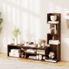 Costway Cube TV Stand for TVs up to 50" Media Console Table with L-shaped Storage Shelves - 2 of 4