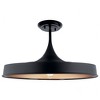 Elias 9.75" 1 Light Convertible Pendant Black - 4 of 4